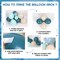 Under the Sea Balloon Garland Kit 147pcs Pastel Blue Green White for Party